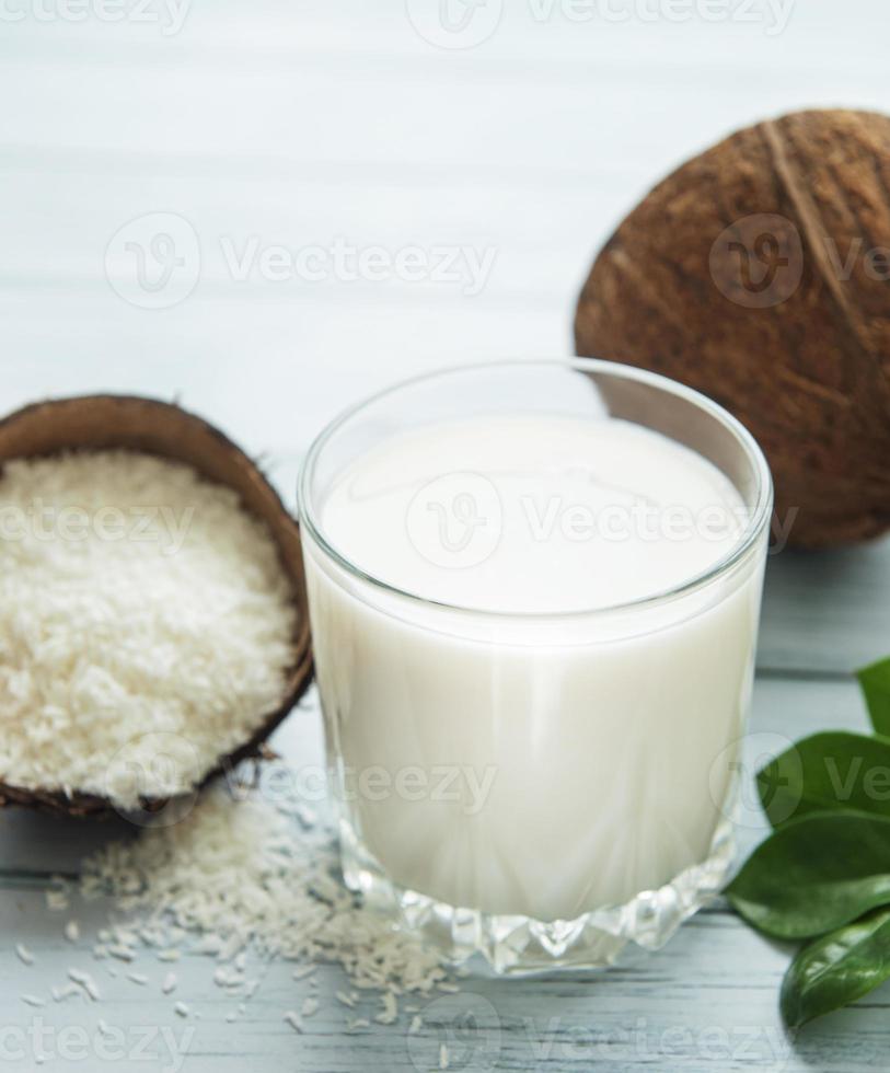 Fresh coconut milk photo