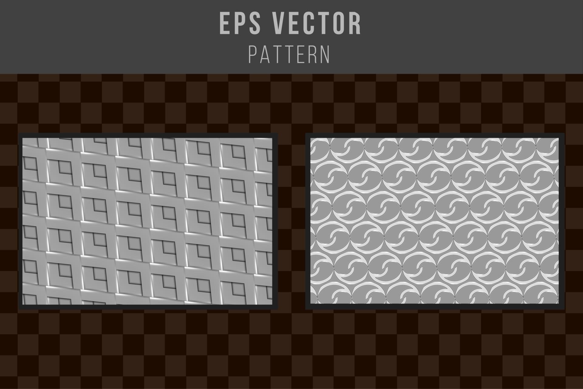 Set of grayscale seamless pattern black and white eps vector editable