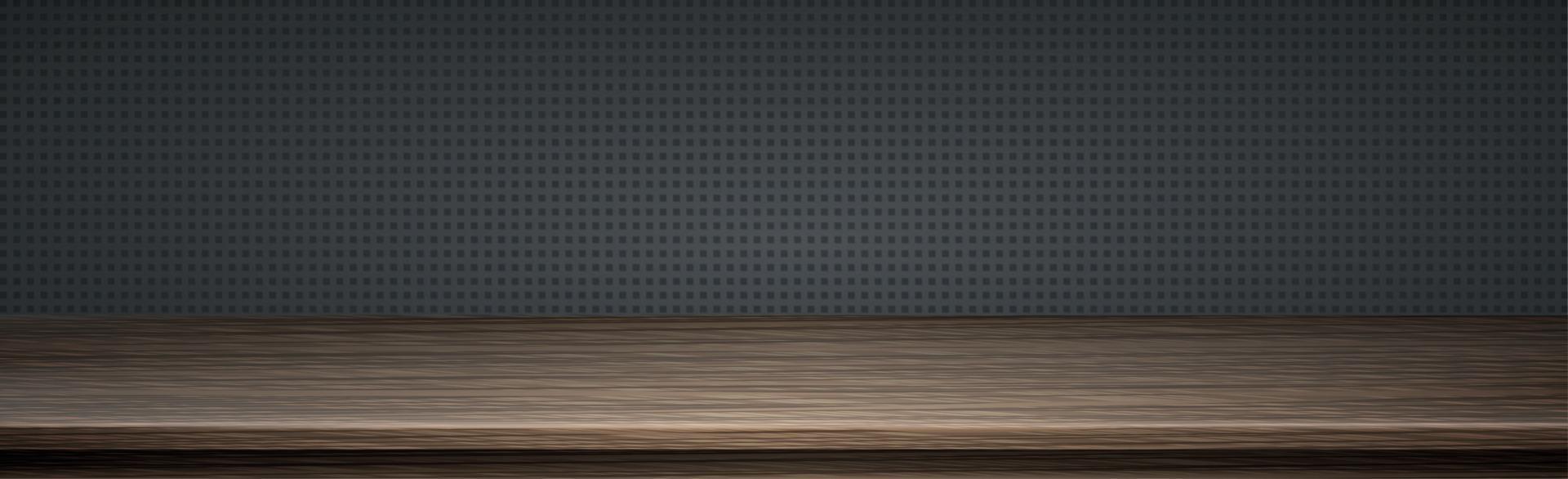 Large table top solid wood texture, transparent background - Vector
