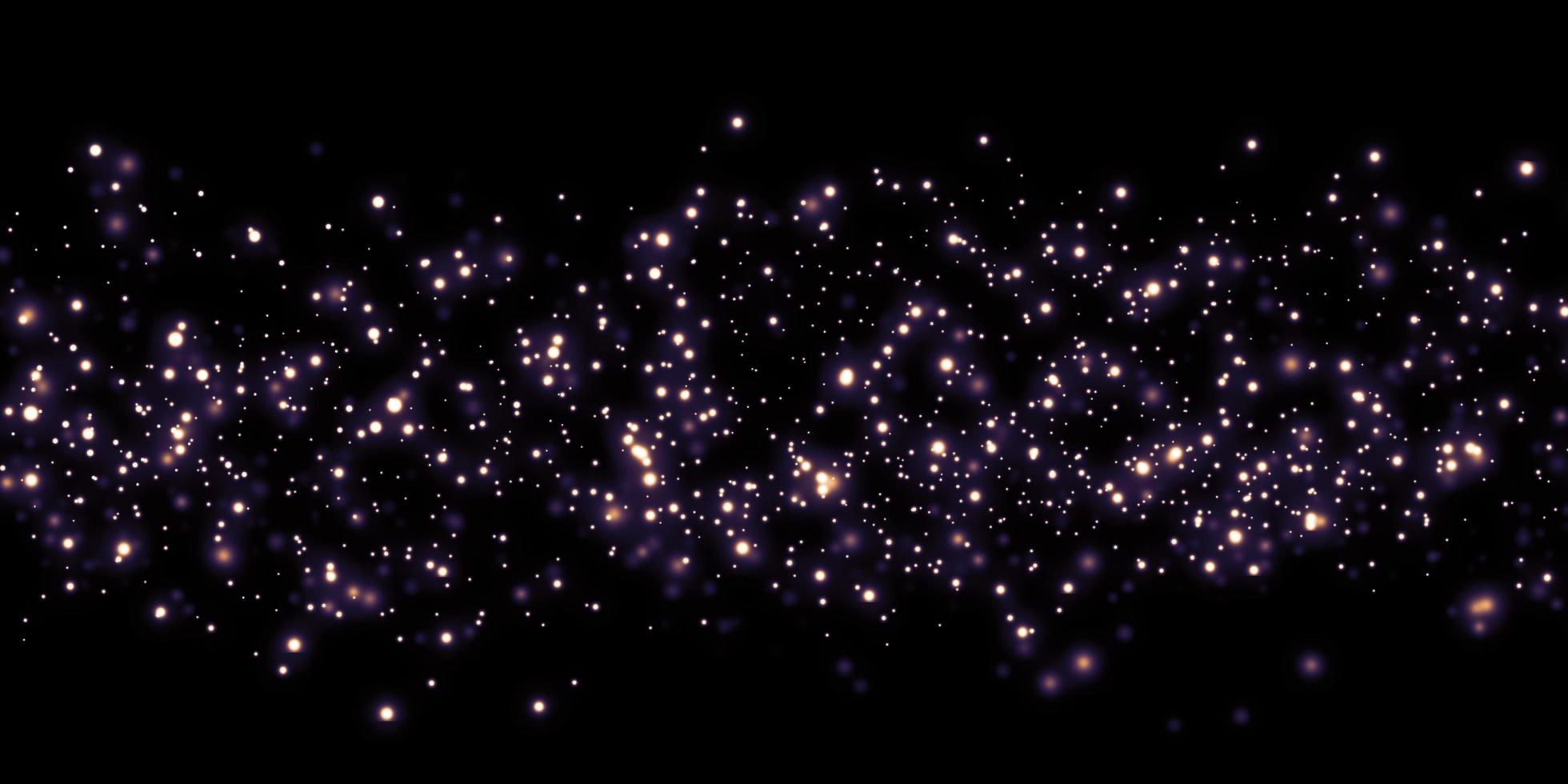 Colorful bokeh light effect shining on a black background photo