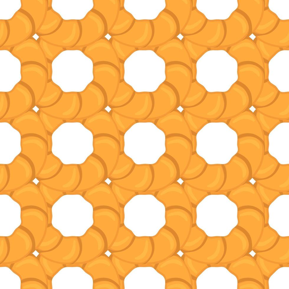 big set identical biscuit, kit colorful pastry cookie vector