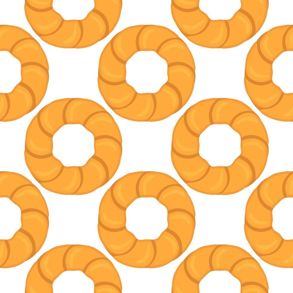 big set identical biscuit, kit colorful pastry cookie vector