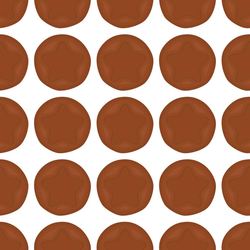 big set identical biscuit, kit colorful pastry cookie vector