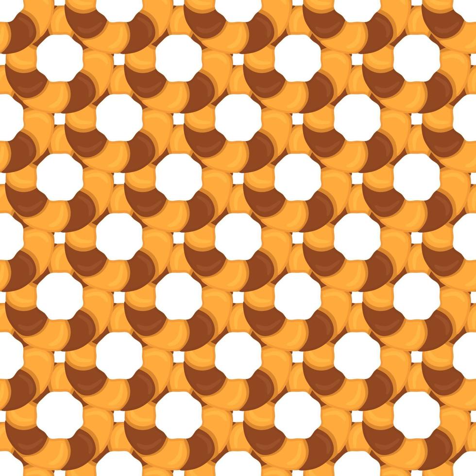 big set identical biscuit, kit colorful pastry cookie vector