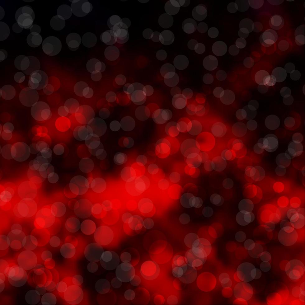 Dark Red vector texture with circles.