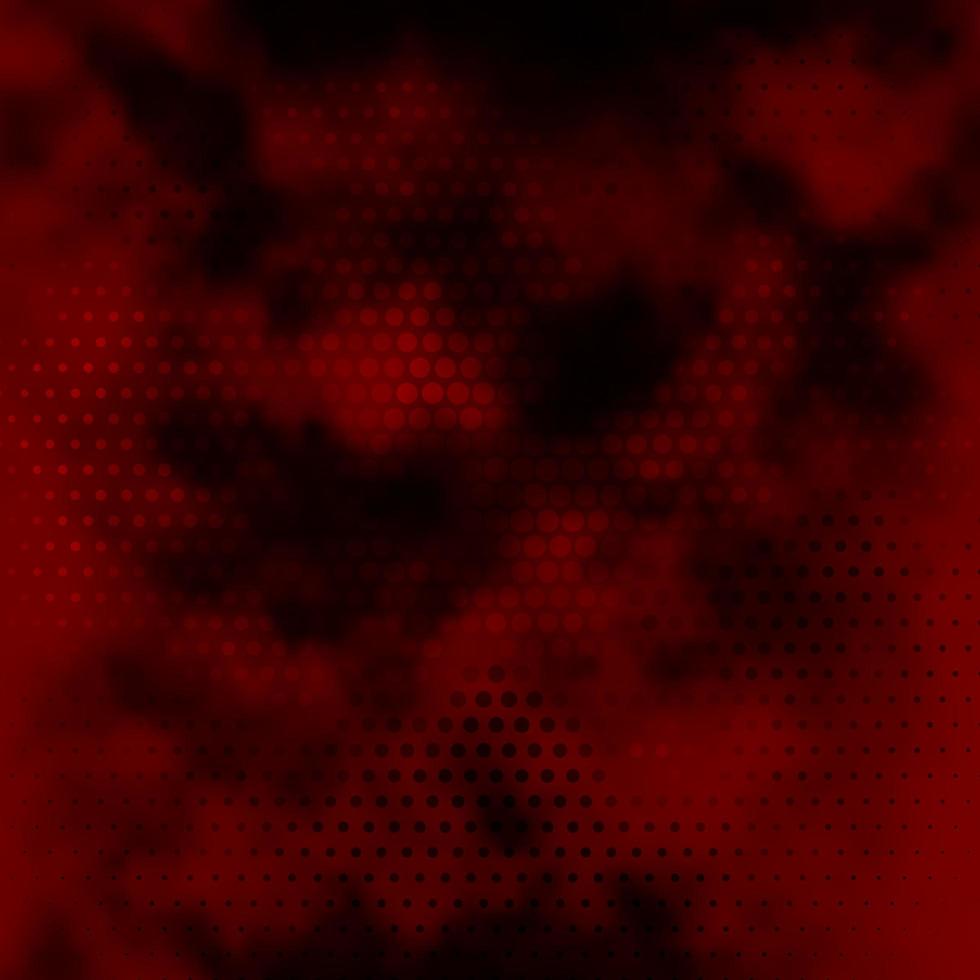 Dark Red vector background with spots.