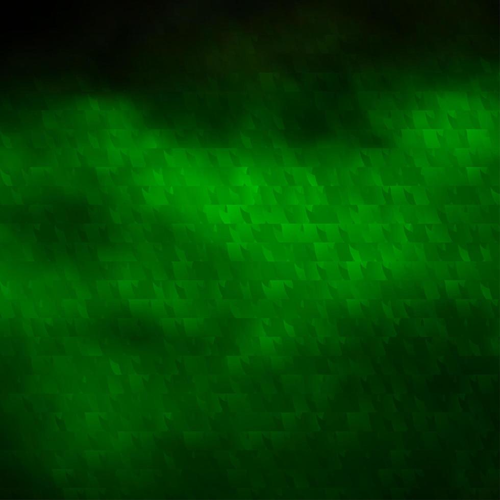 Dark Green vector background with polygonal style.