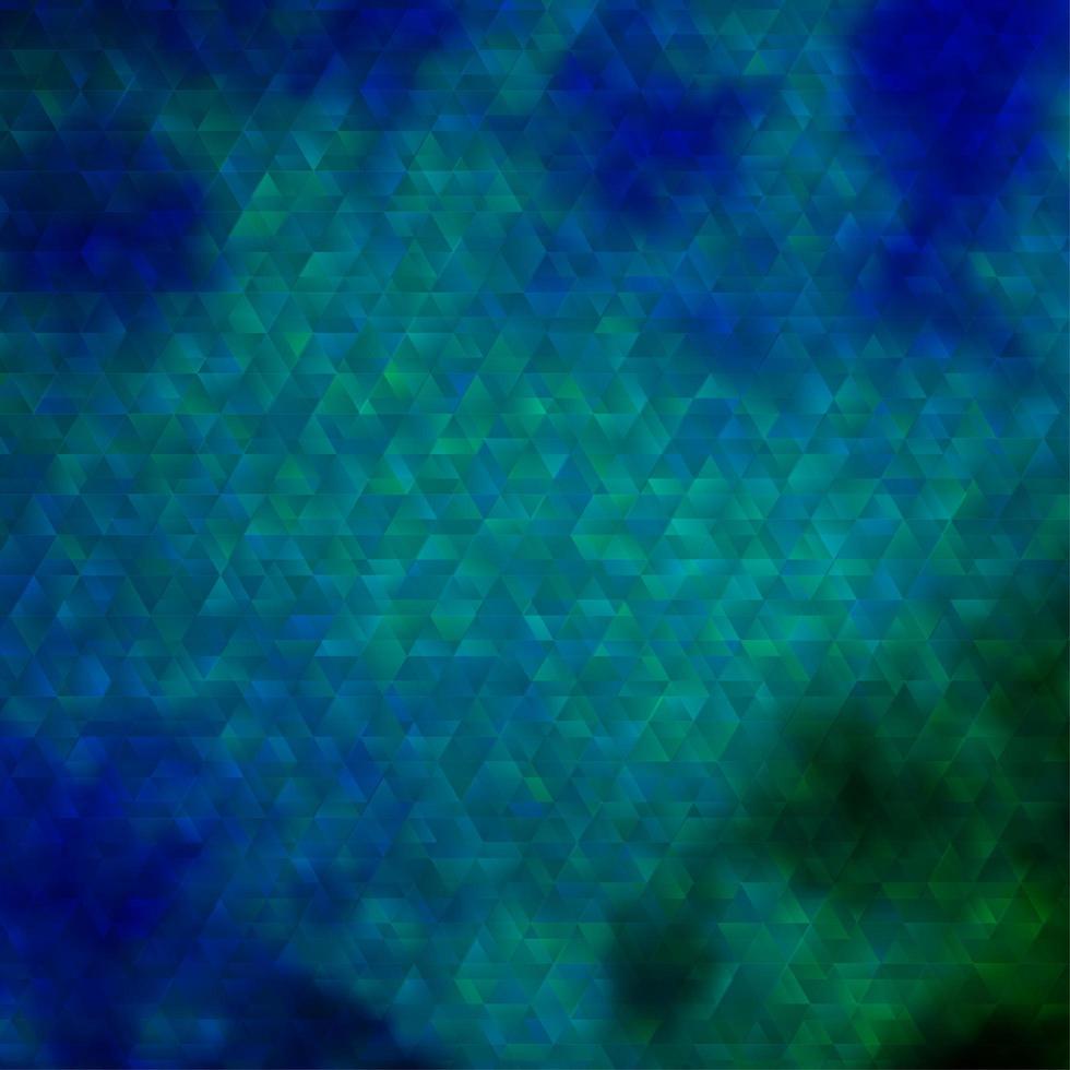 Light Blue, Green vector pattern with lines, triangles.