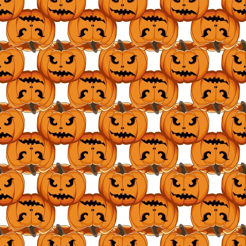 Illustration on theme big colored pattern Halloween vector