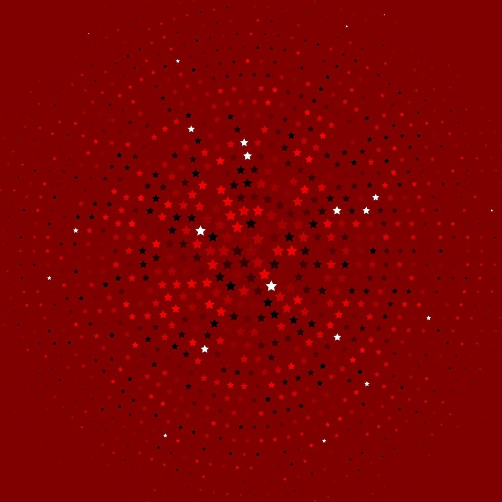 Light Red vector layout with bright stars.