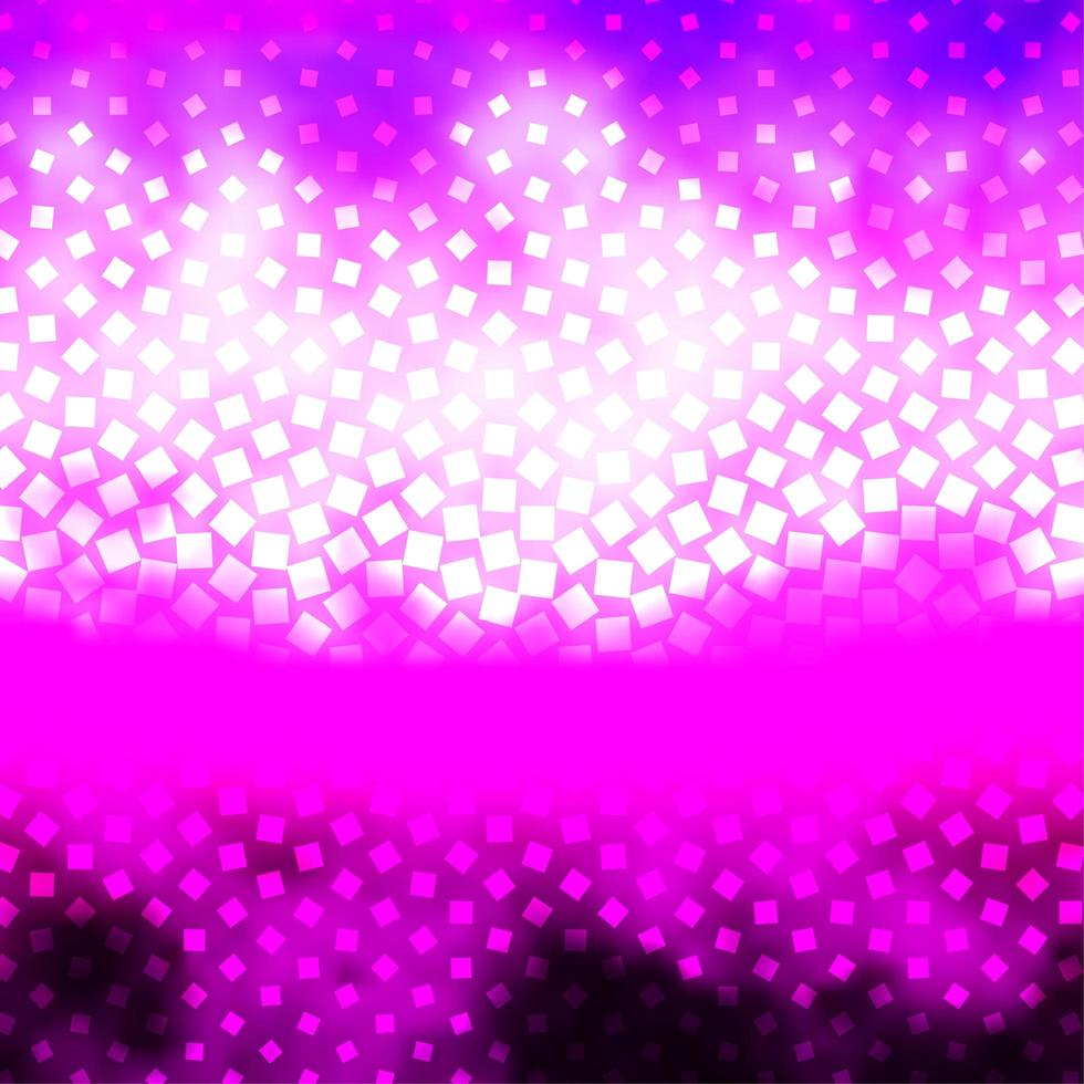 textura de vector púrpura claro, rosa en estilo rectangular.