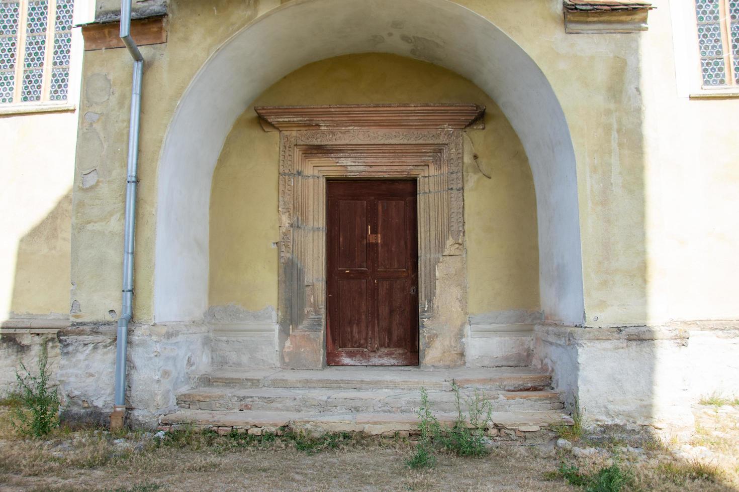 Fortified church,Biertan, Sibiu,Romania,the old entrance to the Tower photo