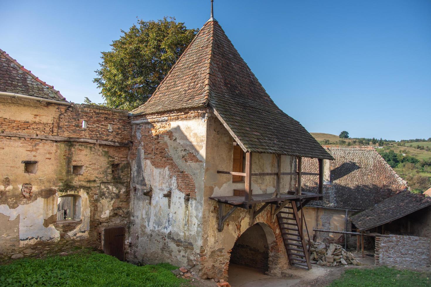 iglesia evangélica fortificada de filitelnic, rumania, 2020, septiembre foto