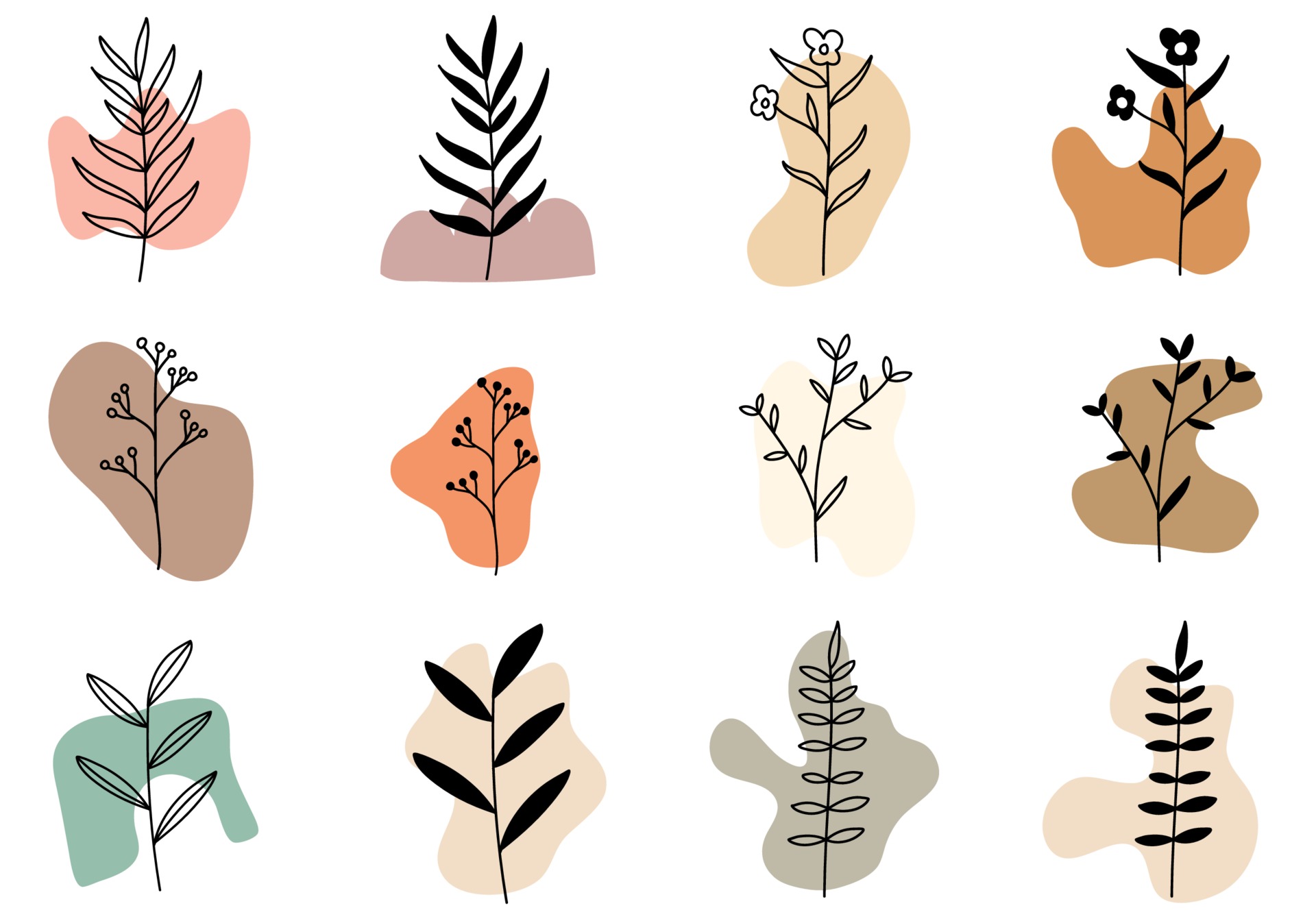 Boho vector art icons and graphics for free download