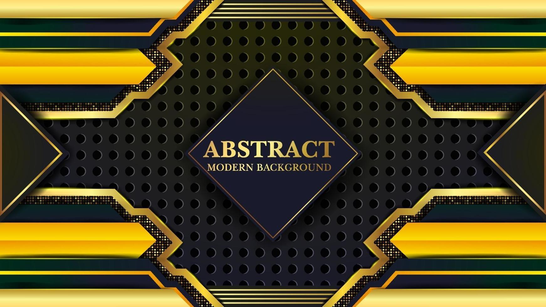 Abstract Luxury background with dark and gold texture Free vector