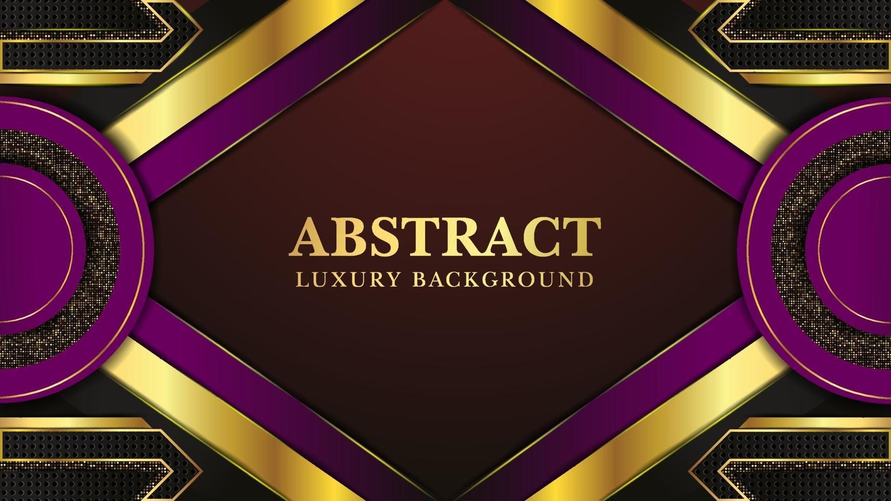 Modern black luxury background with golden shape and golden light vector