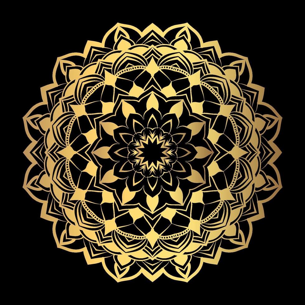 Luxury mandala background ethnic element vector