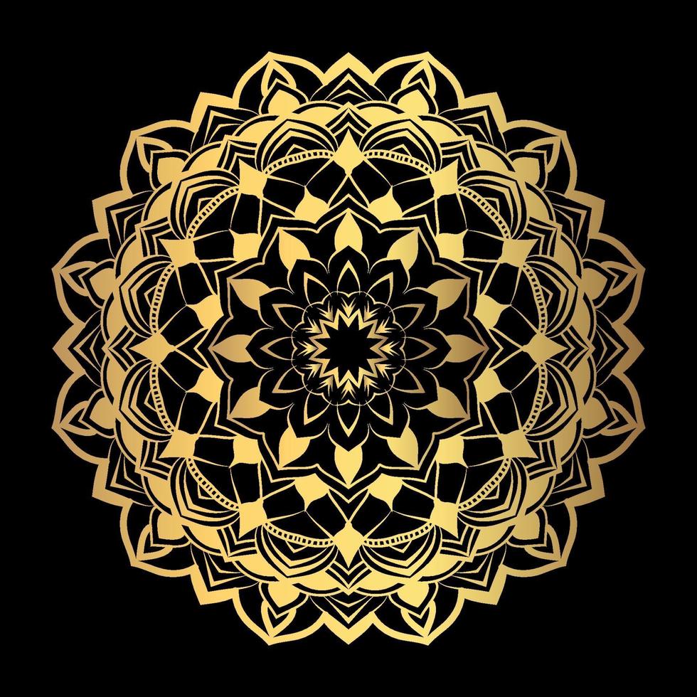 Luxury mandala background ethnic element vector