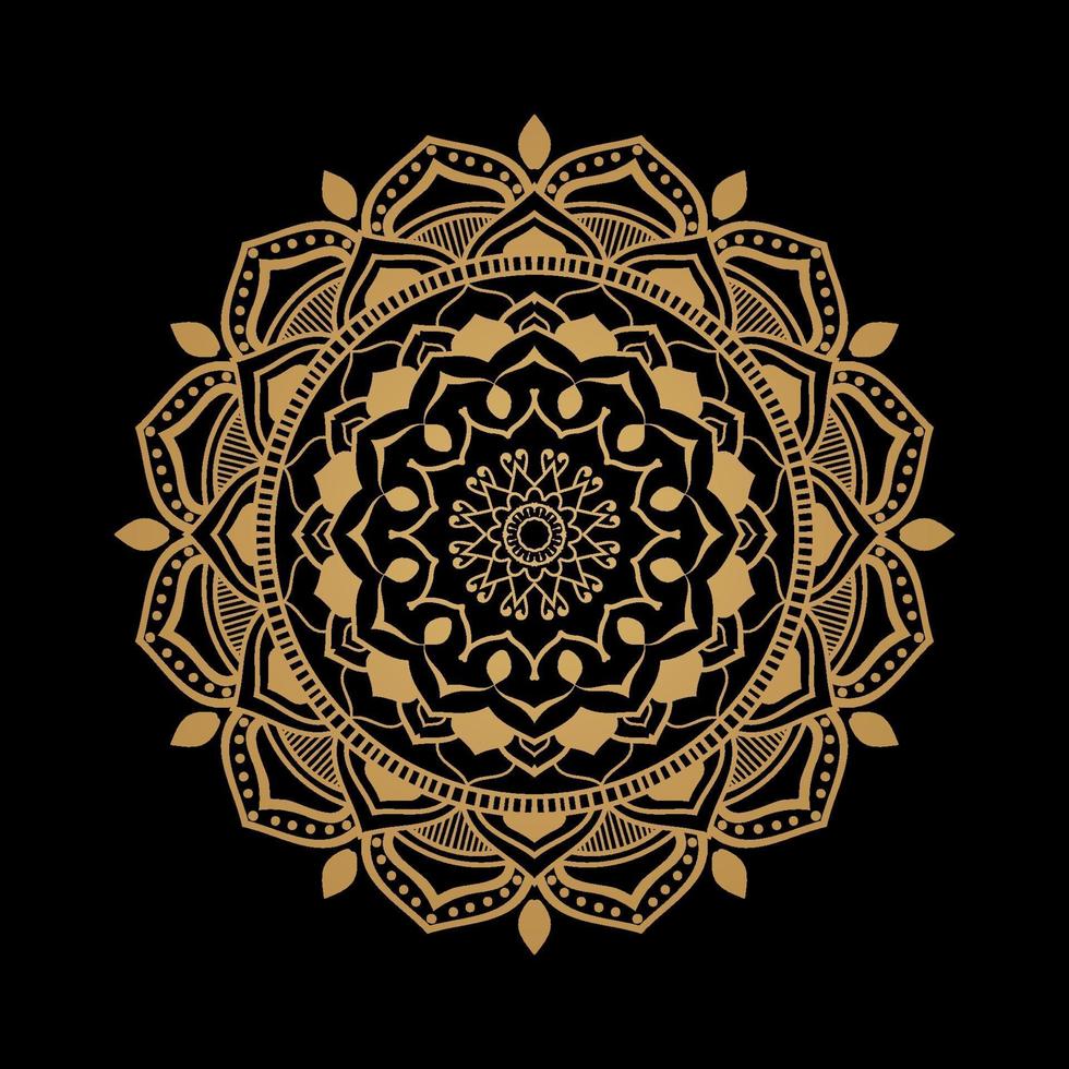 Luxury mandala background ethnic element vector
