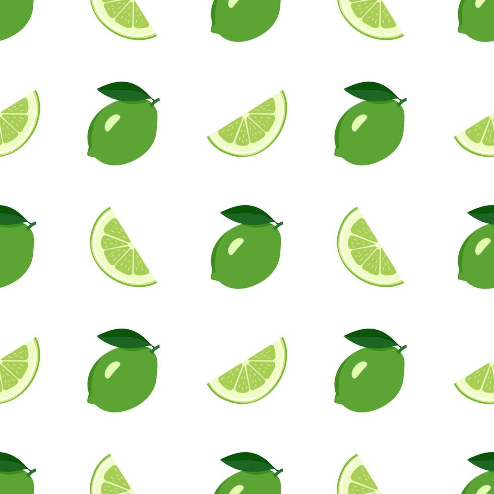 Cute seamless bright pattern of citrus fruits vector