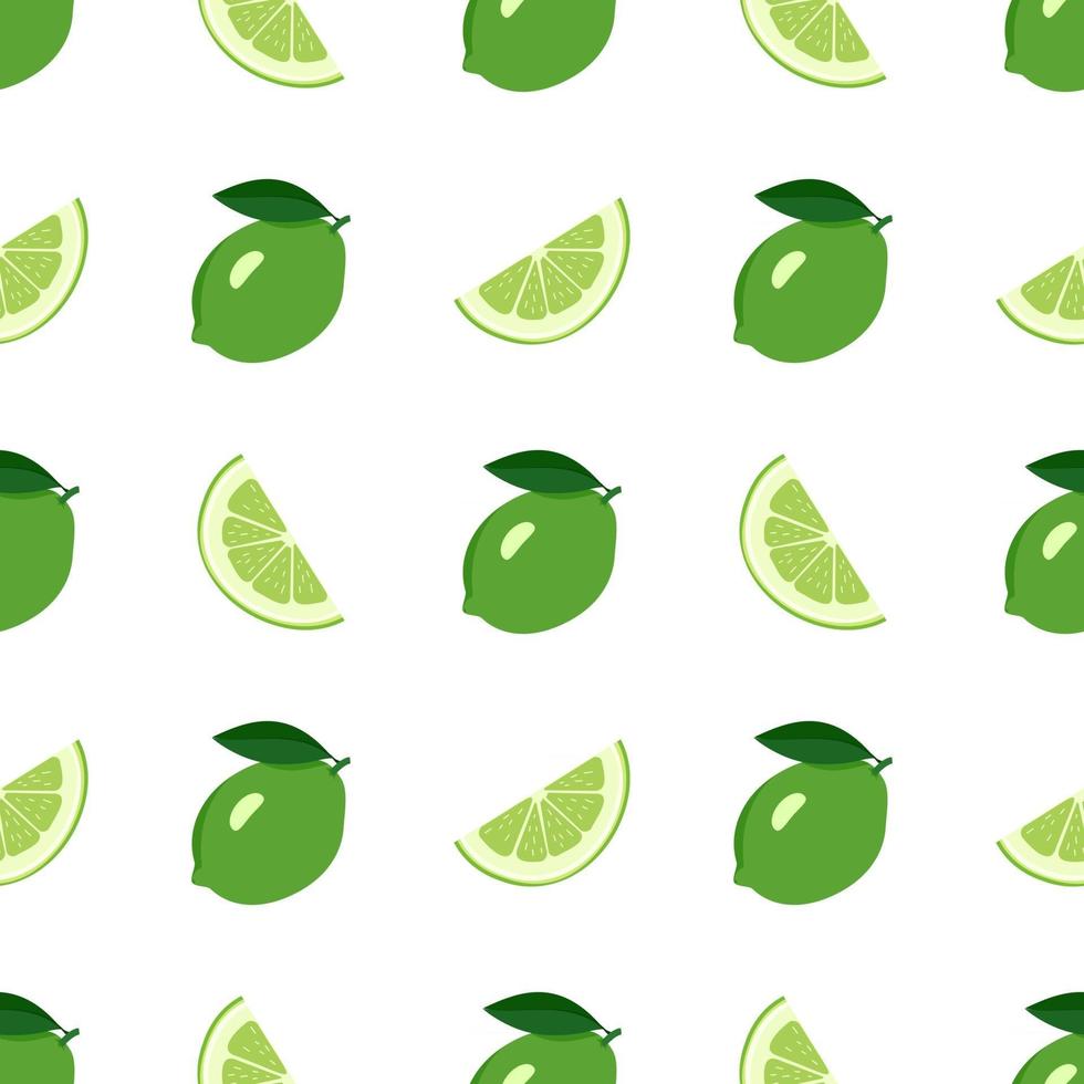 Cute seamless bright pattern of citrus fruits vector