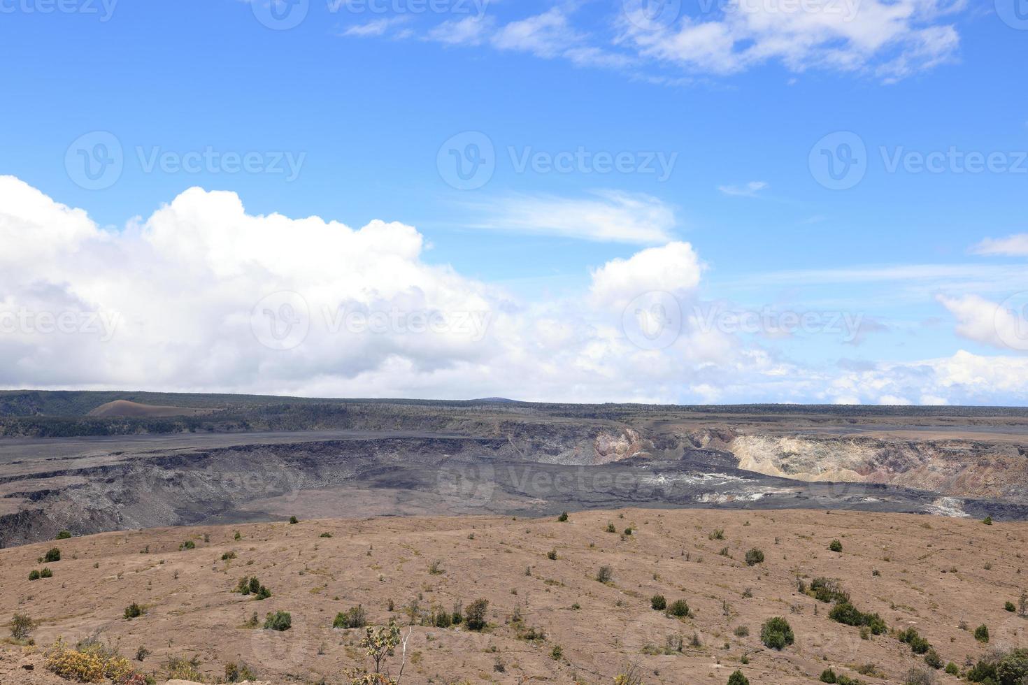 Volcán Kilauea en la gran isla de Hawaii. foto