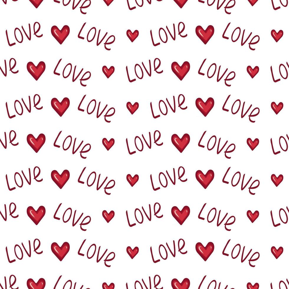 Seamless pattern with hearts balloon, lips and word love. Holiday  decoration, valentine day print, wedding, gift wrapping paper, textiles and  holiday design 4213851 Vector Art at Vecteezy