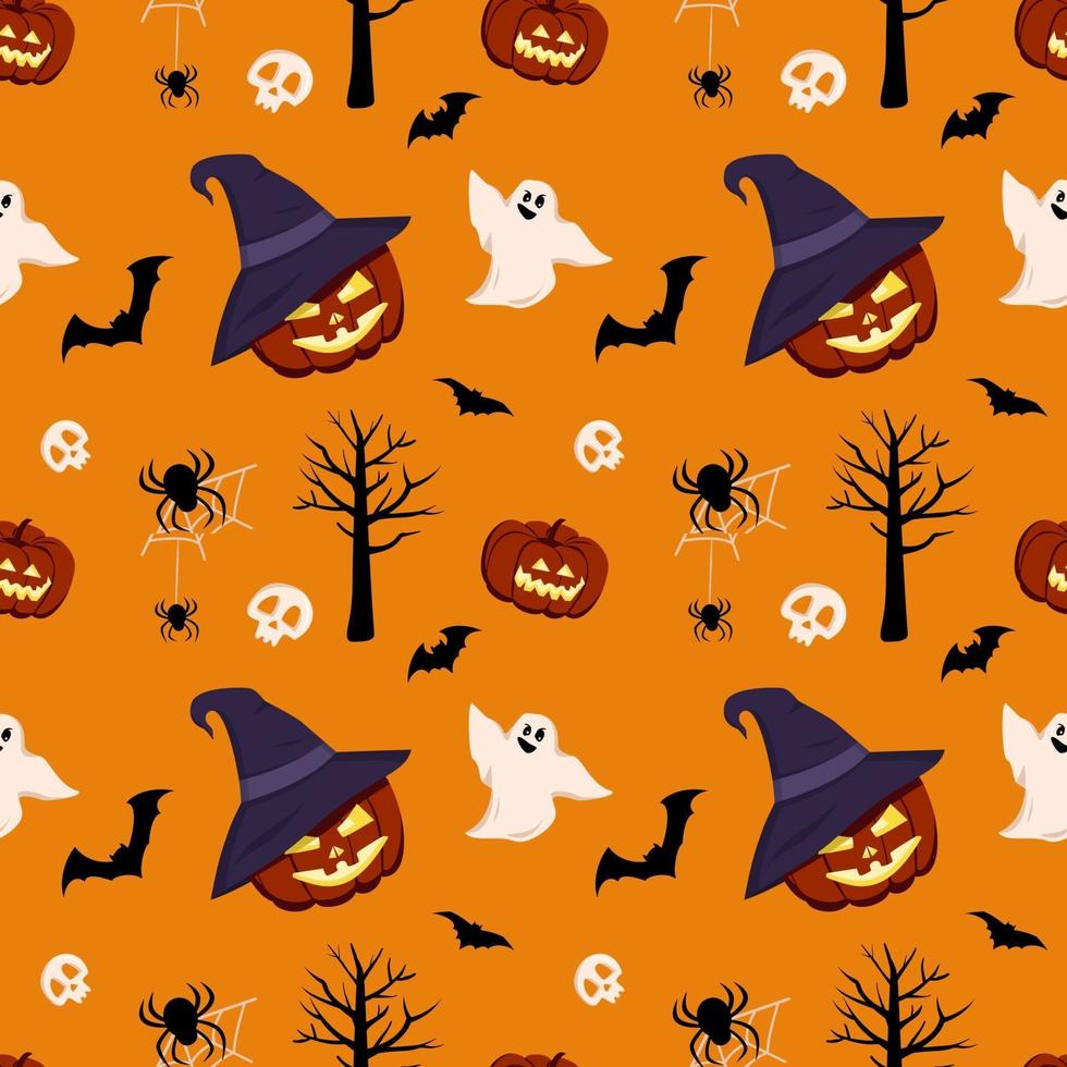 Festive autumn decoration, pattern for Halloween 3046485 Vector Art at