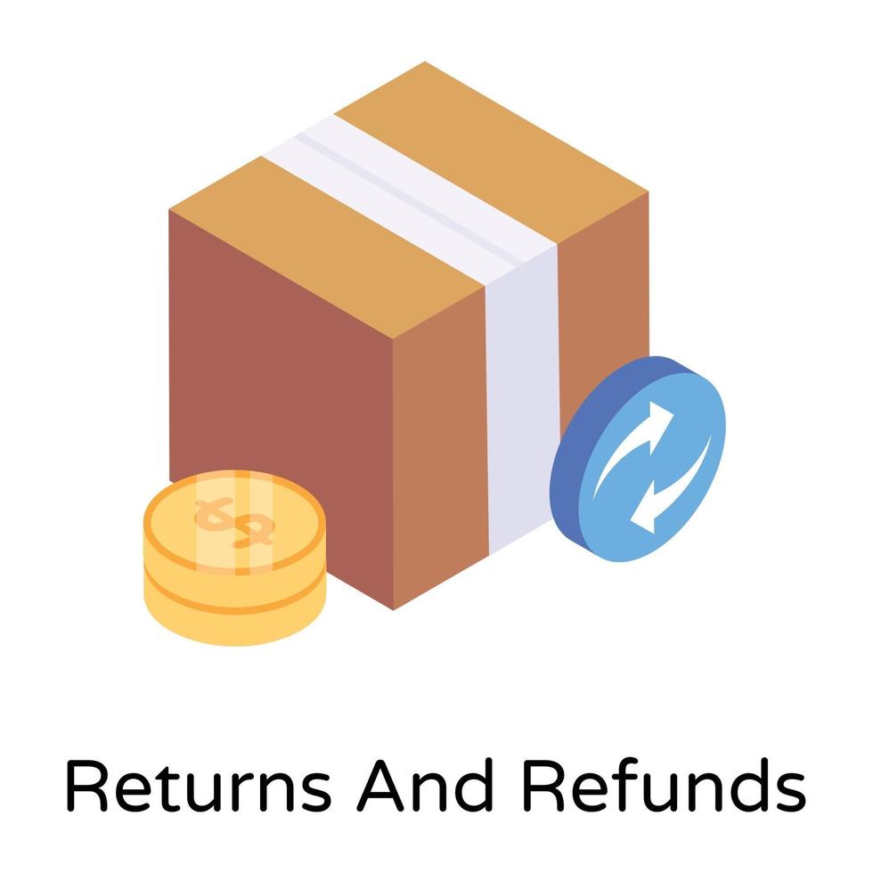 Returns and Refunds vector