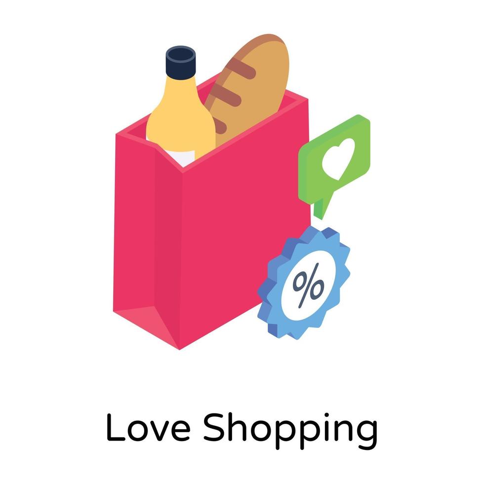 Love Favorite  Shopping vector