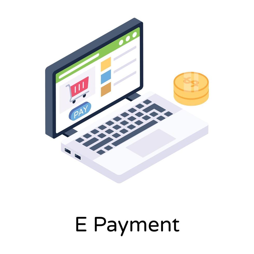 Digital  E Payment vector