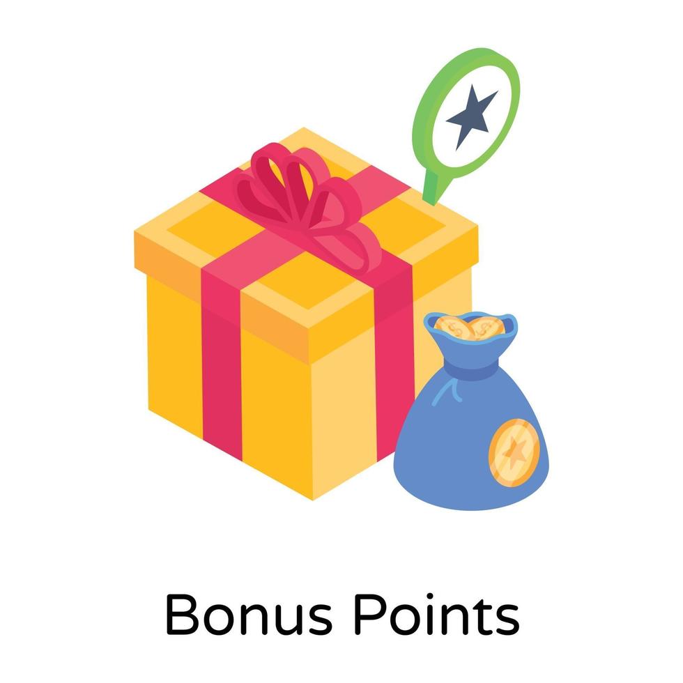 Earn  Bonus Points vector