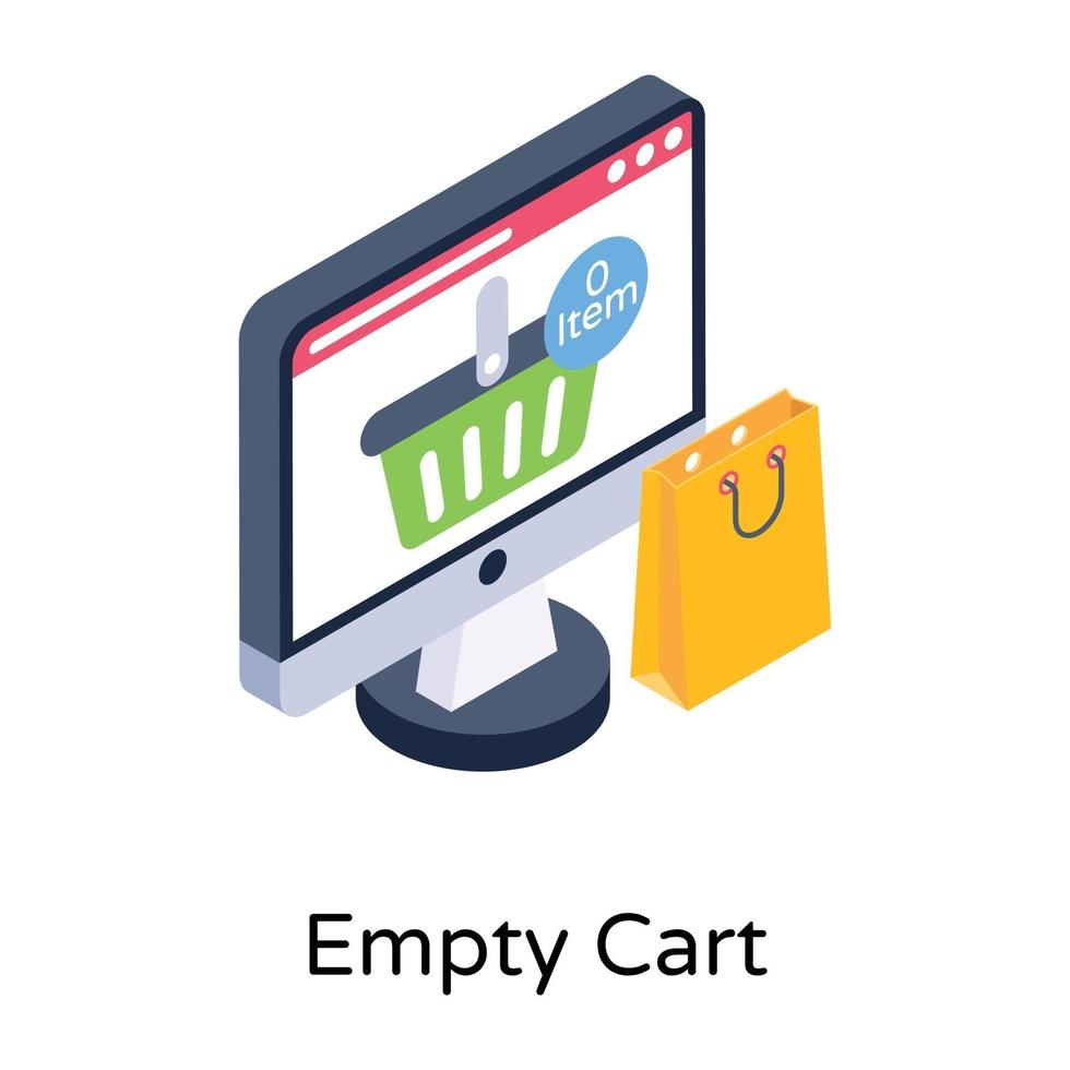 Web  Empty Cart vector