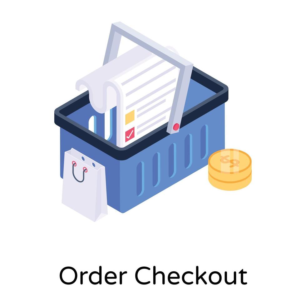 Order Checkout Cart vector