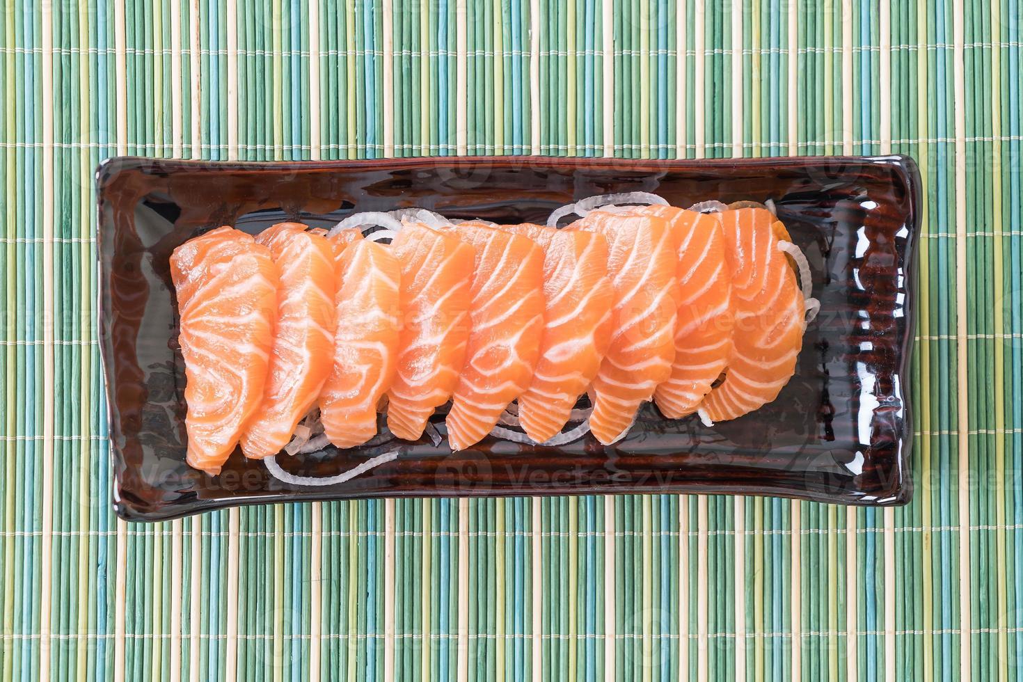 Salmon raw sashimi photo