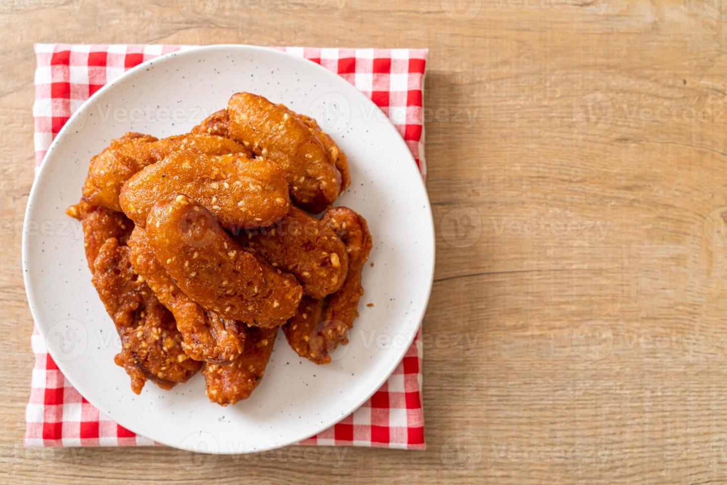 Deep-fried bananas with sesame - Thai food style photo