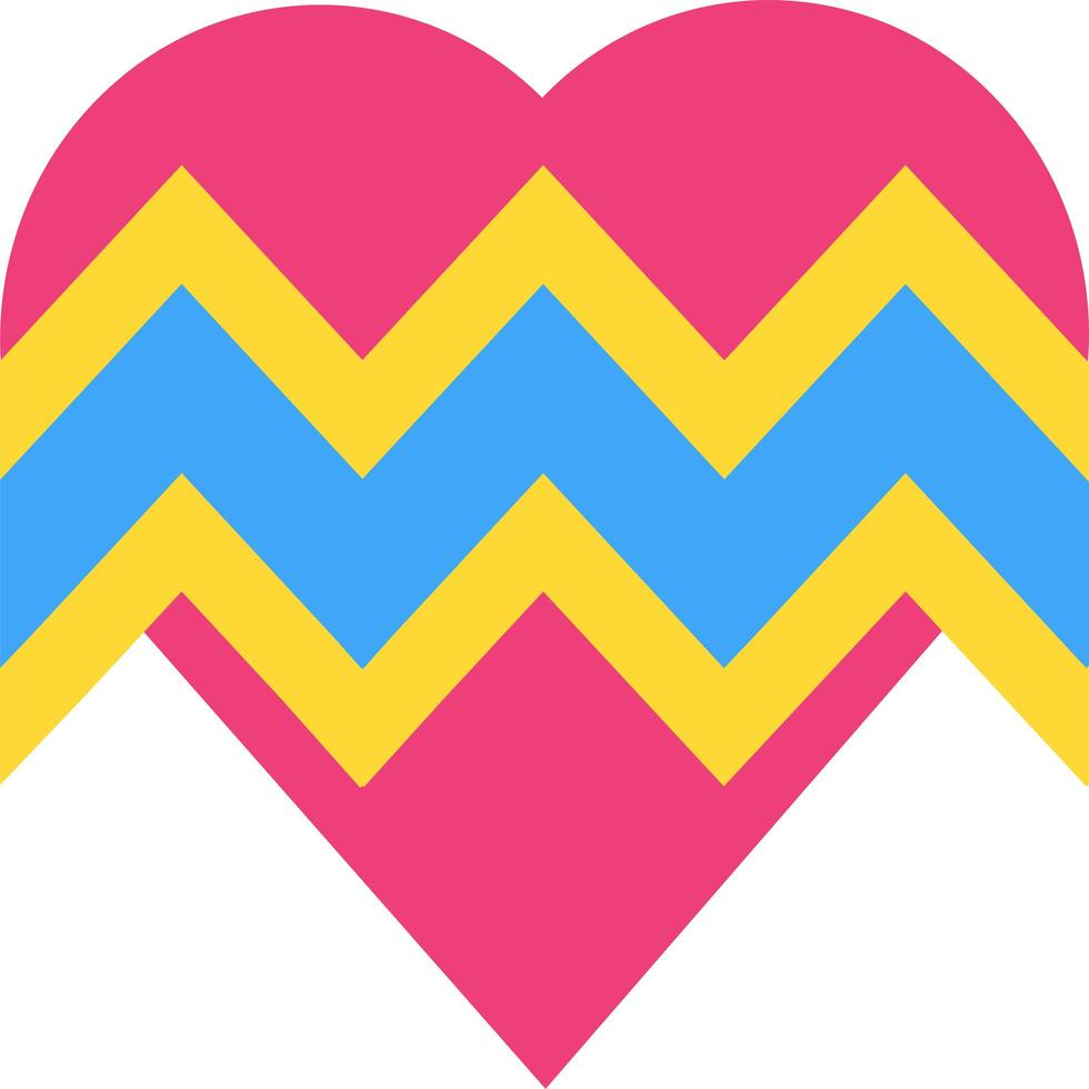 Heart rate flat vector icon