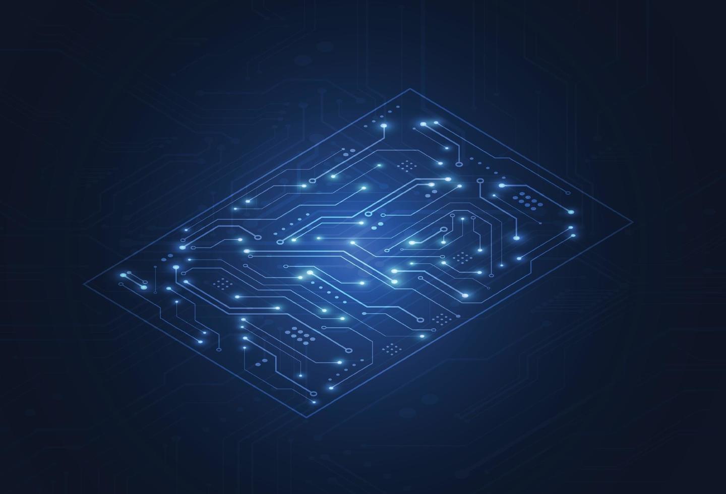 Abstract digital background with technology circuit board vector