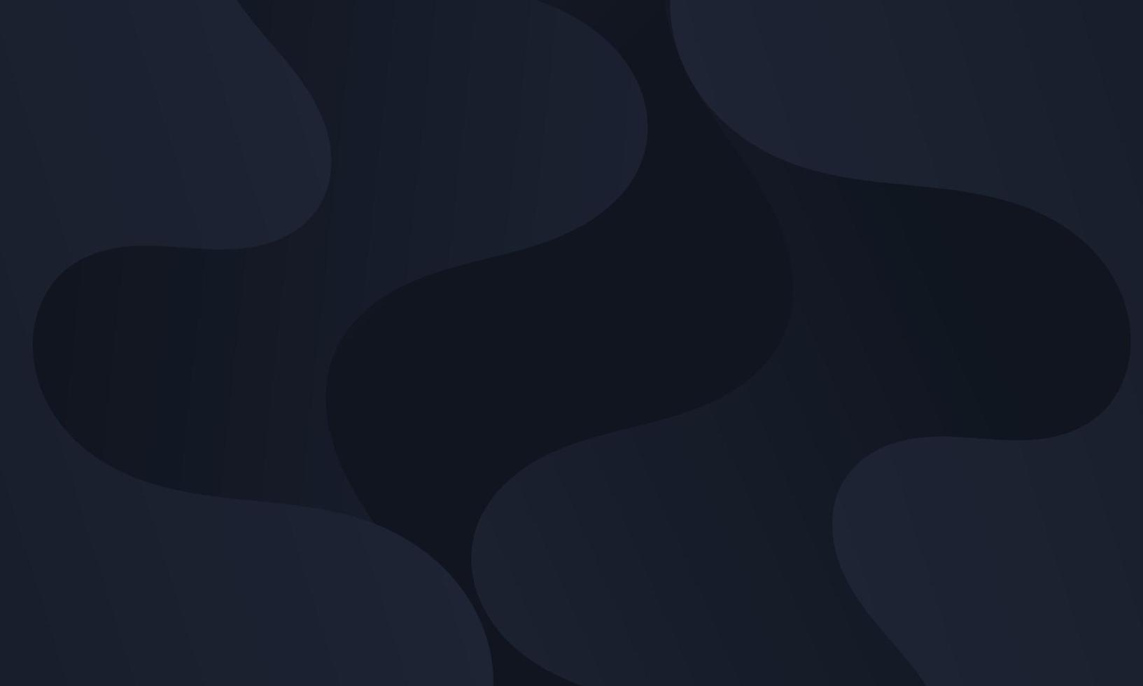 Abstract Black Fluid Wave Background vector