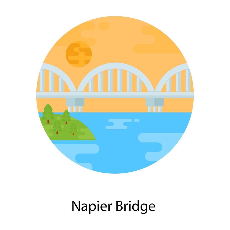 Napier Chennai Bridge vector