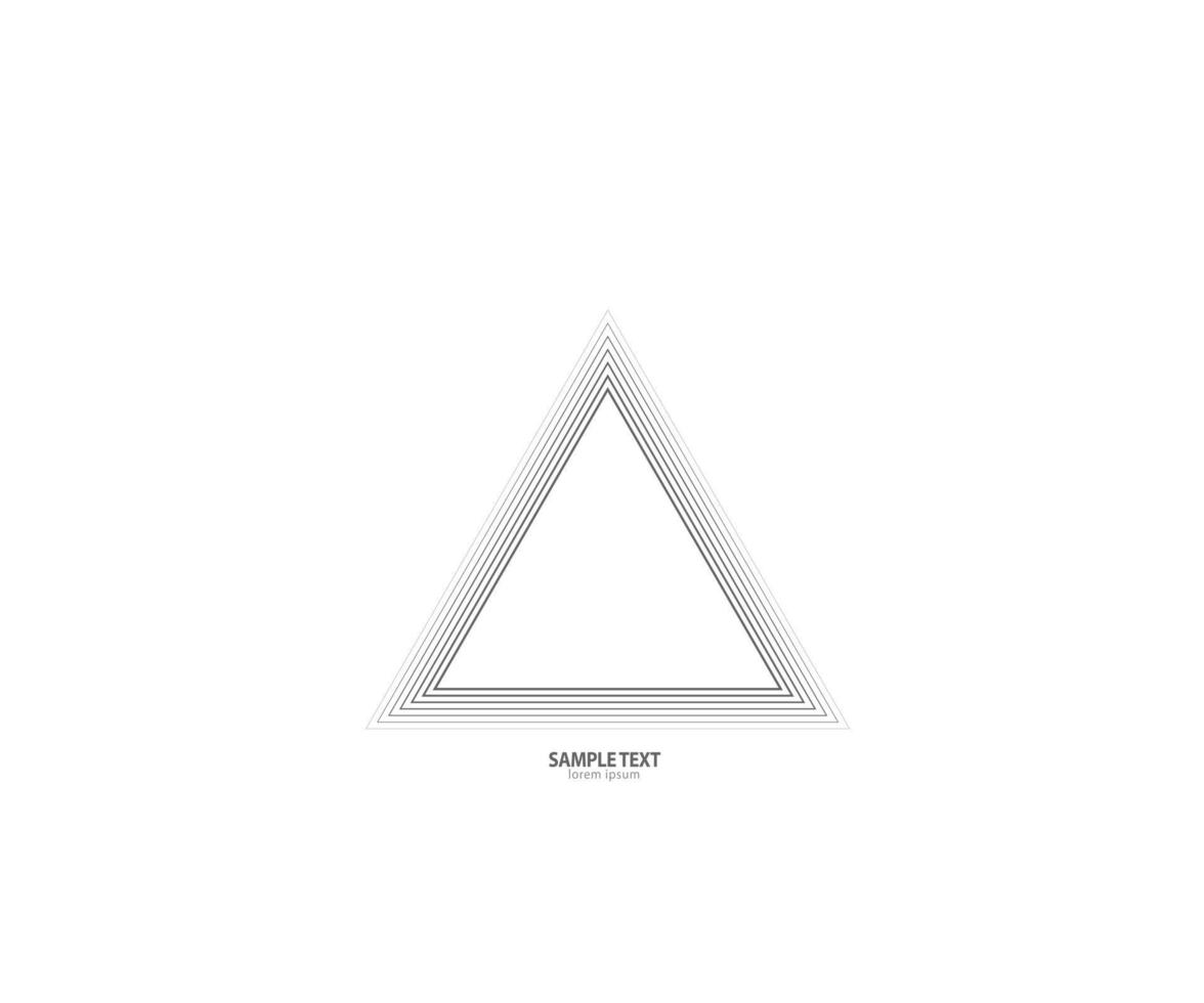 Triangle line vector. Geometric shape. Logo sign vector