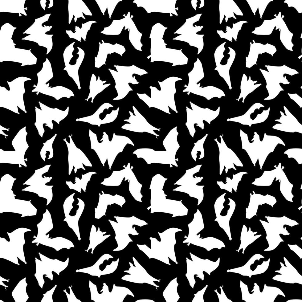 vector illustration of a seamless pattern with bat