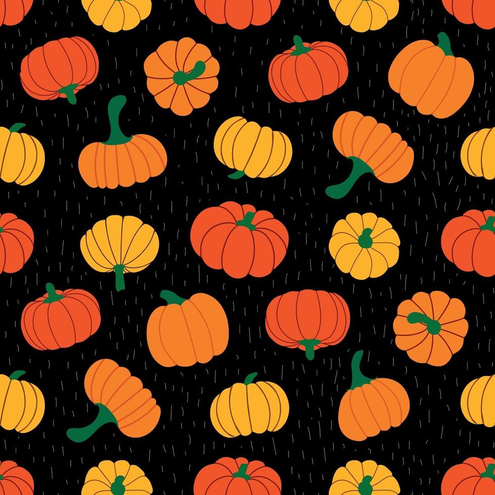 pattern of ripe pumpkins and stripes on a black background 3047924 ...