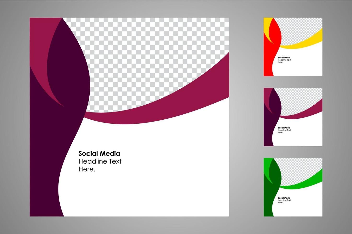Suitable for social media posts templates and web or internet ads. vector