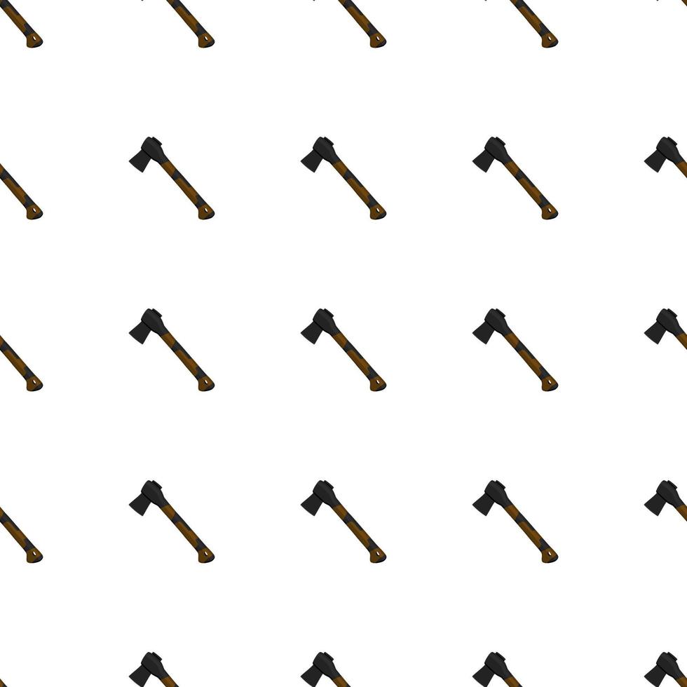 Illustration on theme pattern steel axes with wooden handle vector