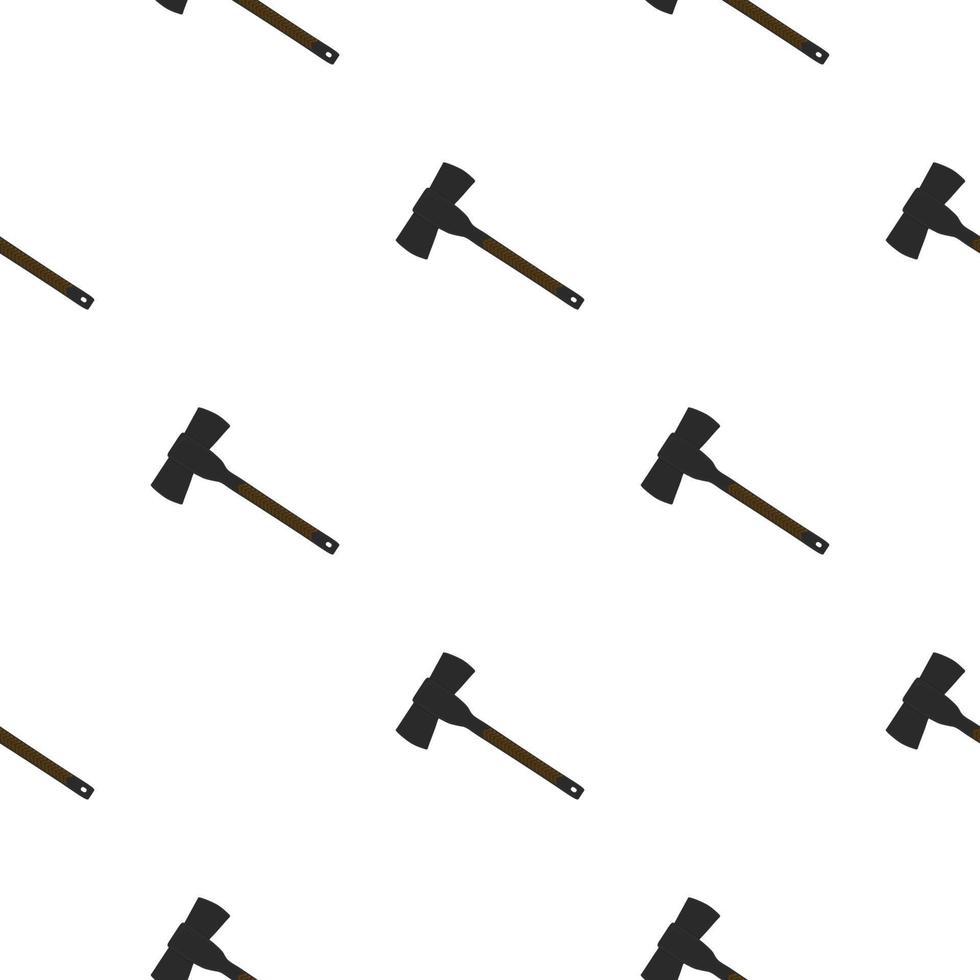 Illustration on theme pattern steel axes with wooden handle vector