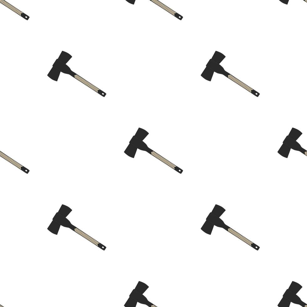 Illustration on theme pattern steel axes with wooden handle vector