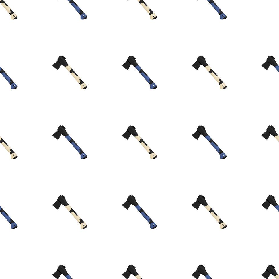 Illustration on theme pattern steel axes with wooden handle vector