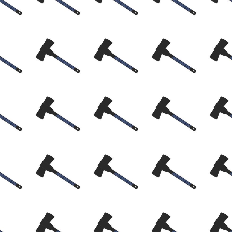Illustration on theme pattern steel axes with wooden handle vector
