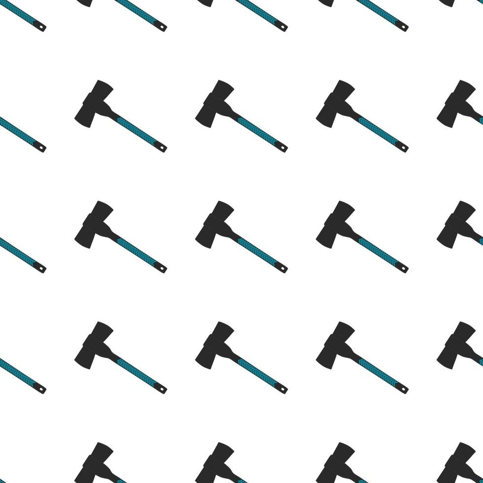 Illustration on theme pattern steel axes with wooden handle vector